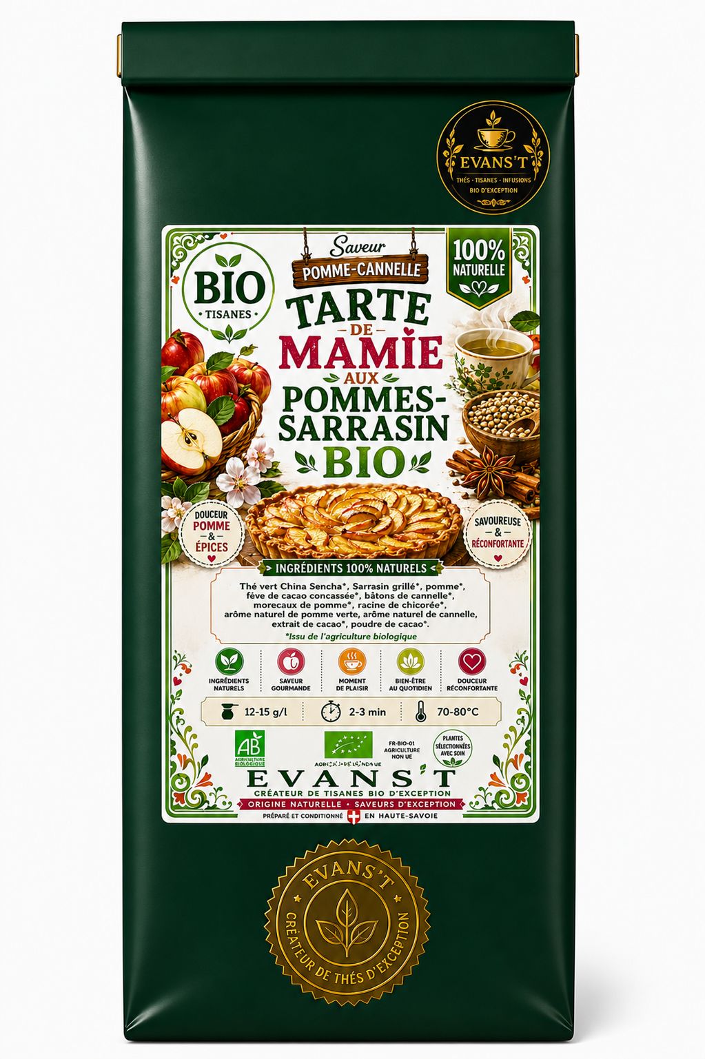Tarte de Mamie aux Pommes – Sarrasin Bio